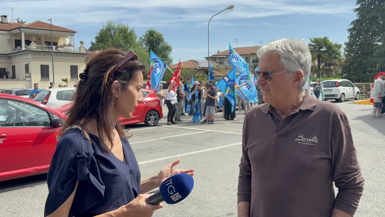 Fiorenzo Borello al TG3 Piemonte: “Sun sì”, vicino ai lavoratori nel giorno dello sciopero
